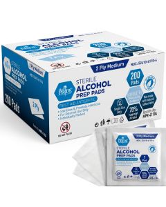 MED PRIDE Sterile Alcohol Skin Prep Pads
