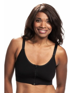 Wear Ease Allyson Post-Surgical Bra Black