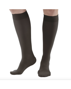 Ames Walker Luxury Opaque Stockings Knee High Black