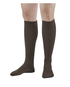 Ames Walker E-Z Walker Plus Diabetic Socks for Sensitive Feet Knee High Brown