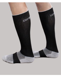 Therafirm Core-Sport Moderate Compression Athletic Socks (20-30 mmHg) Black