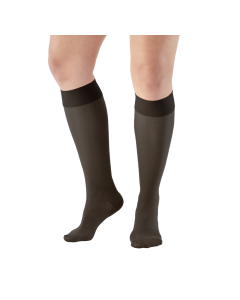 Ames Walker Signature Sheer Stockings Knee High CT Black