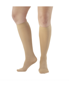 Ames Walker Microfiber Opaque Stockings Knee High CT Sand