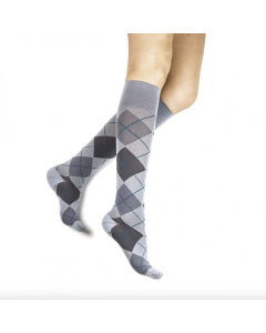 Rejuva Argyle Knee High Compression Socks (rejuvahealth)