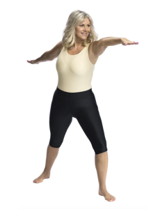 Wear Ease Short Compression Capris Black