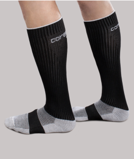 Therafirm Core-Sport Moderate Compression Athletic Socks (20-30 mmHg) Black