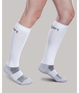 Therafirm Core-Sport Mild Compression Athletic Socks (15-20 mmHg)  White