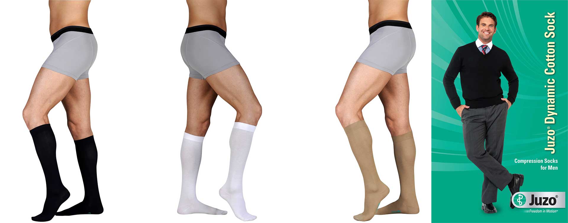 Featuring Juzo Dynamic Cotton for Men
